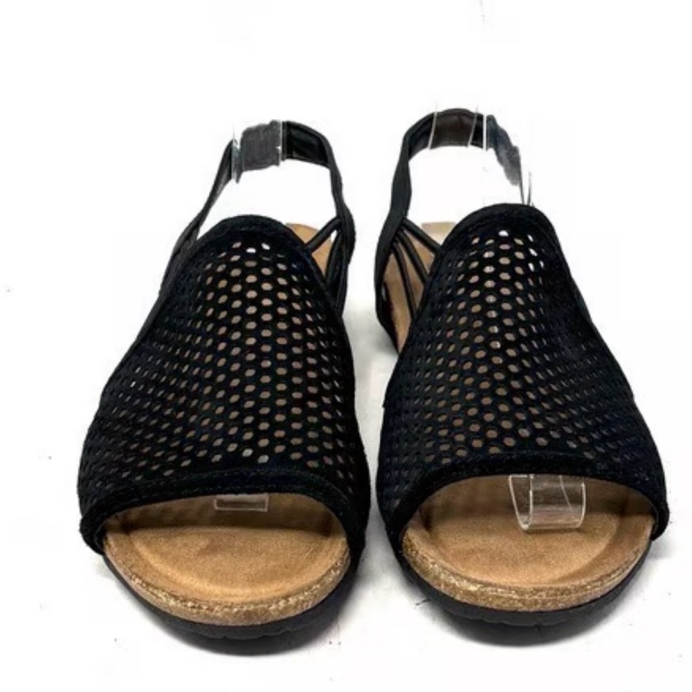EARTH ORIGIN Walking on a Cloud black suede Sandal size 9